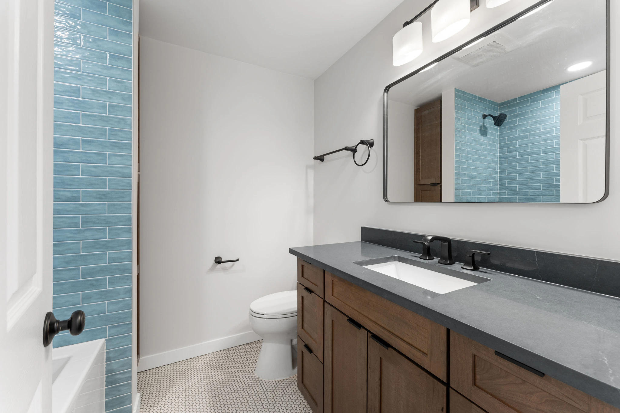 Master Bath Expansion and Hall Bath Update in Edmonds - After image