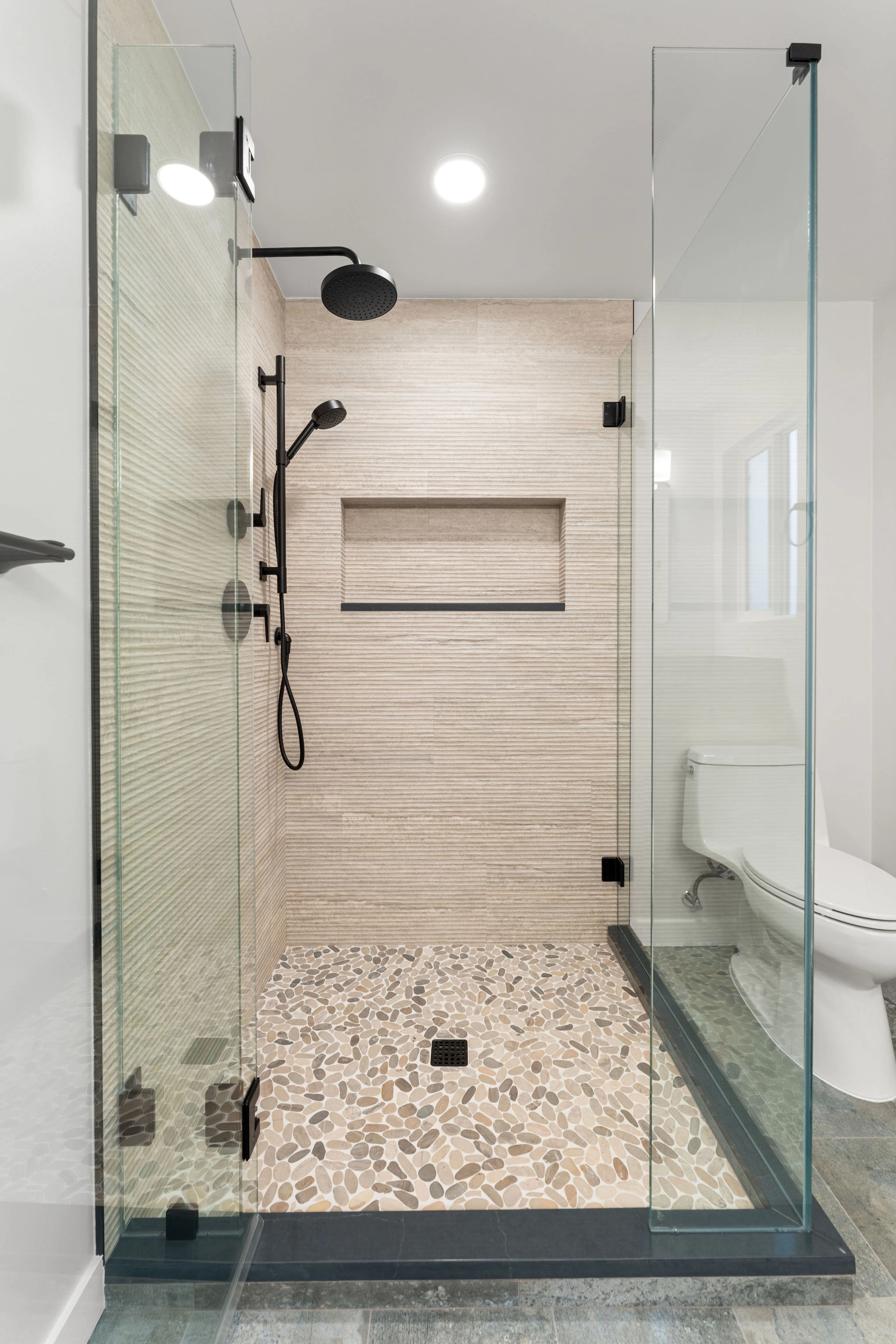 Master Bath Expansion and Hall Bath Update in Edmonds - After image