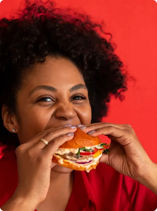Person eating