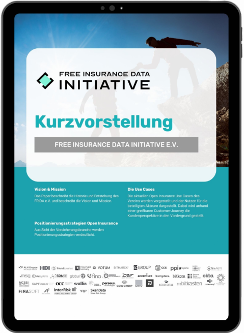 Tablet mit geöffnetem Whitepaper "Kurzvorstellung"
