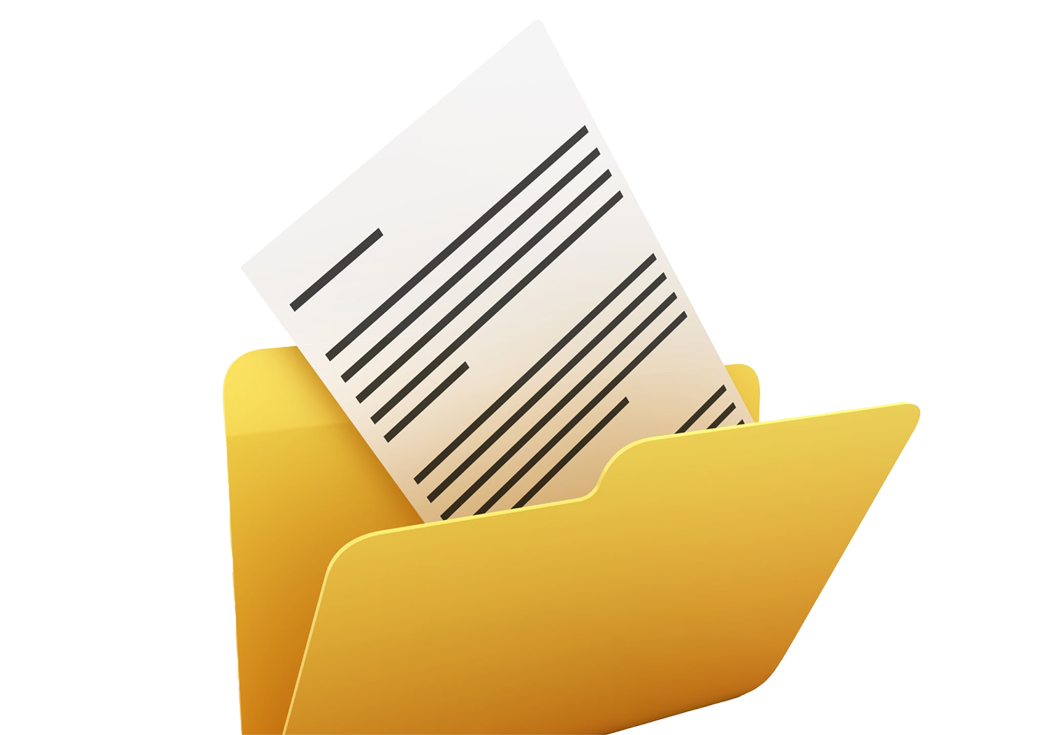 Aktenordner mit Dokument