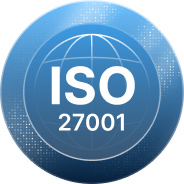 A blue button with the word iso on it.