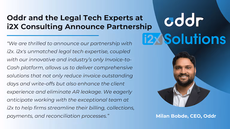Oddr and the Legal Tech Experts at i2X Consulting Announce Partnership