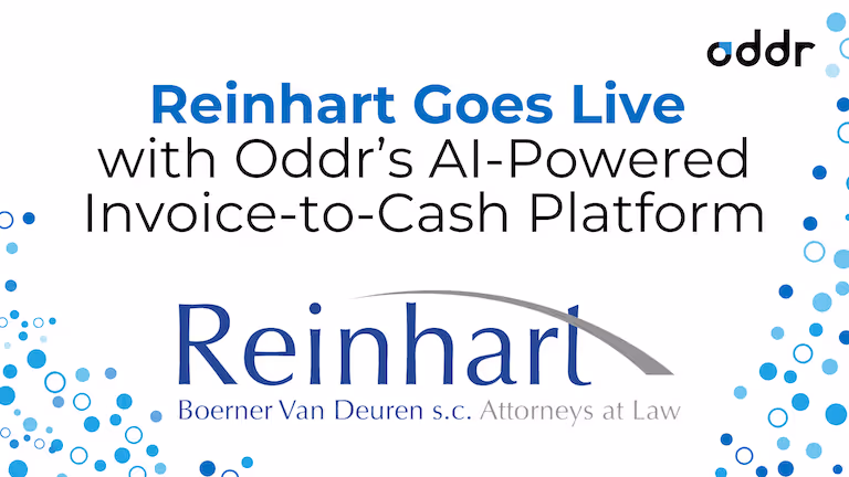 Reinhart Goes Live with Oddr’s AI-Powered Invoice-to-Cash Platform
