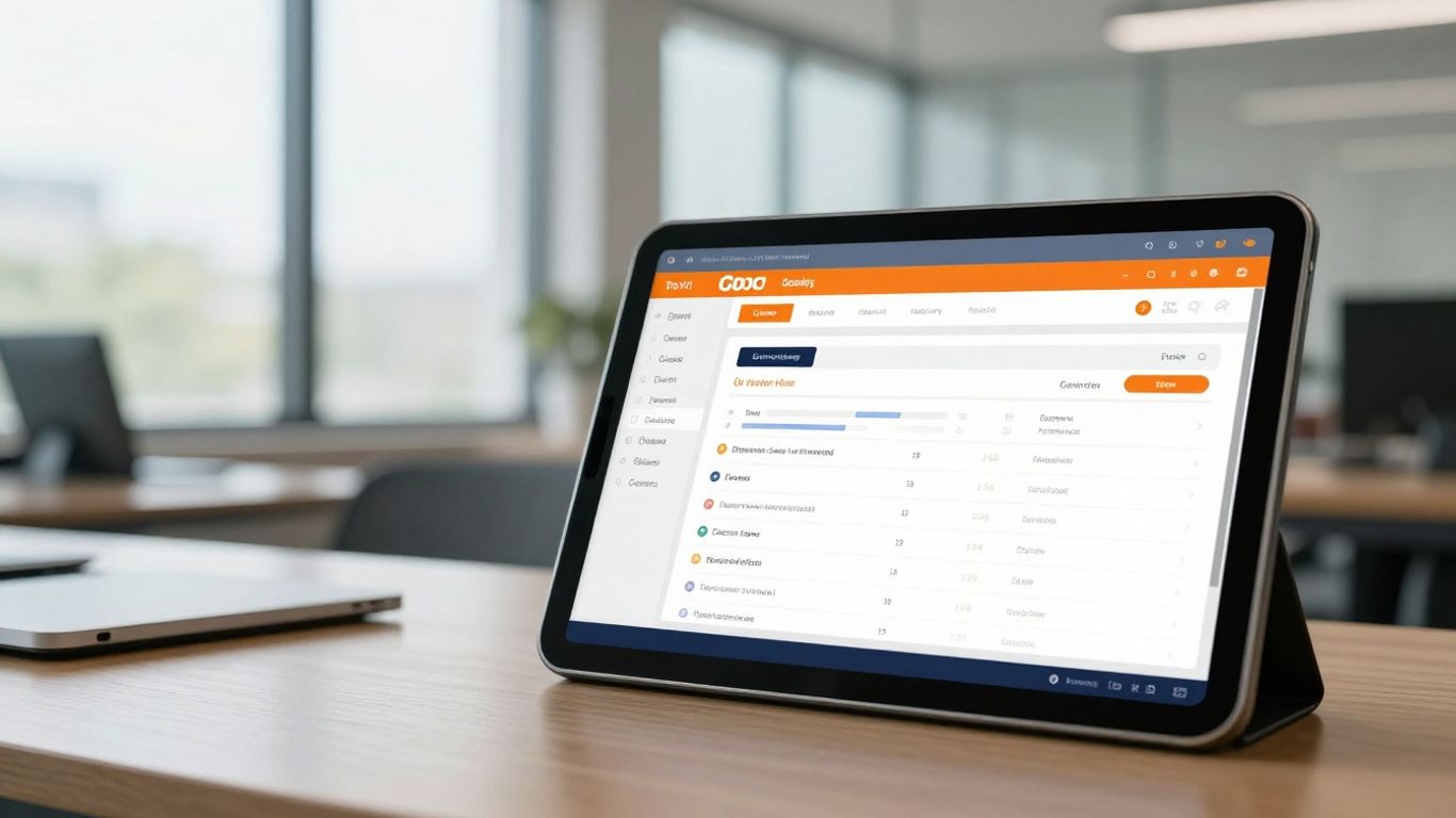 A clean digital dashboard for legal analytics