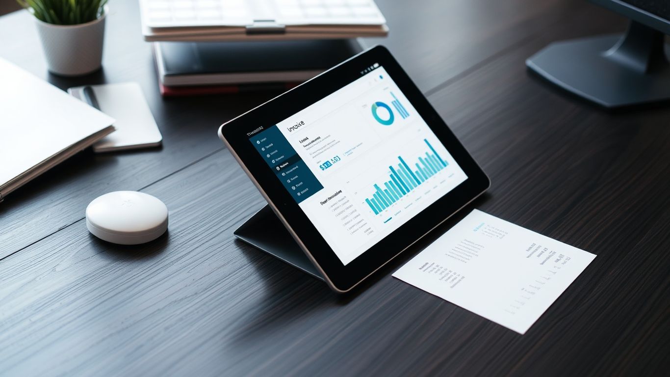 Modern digital interface for legal practice invoicing