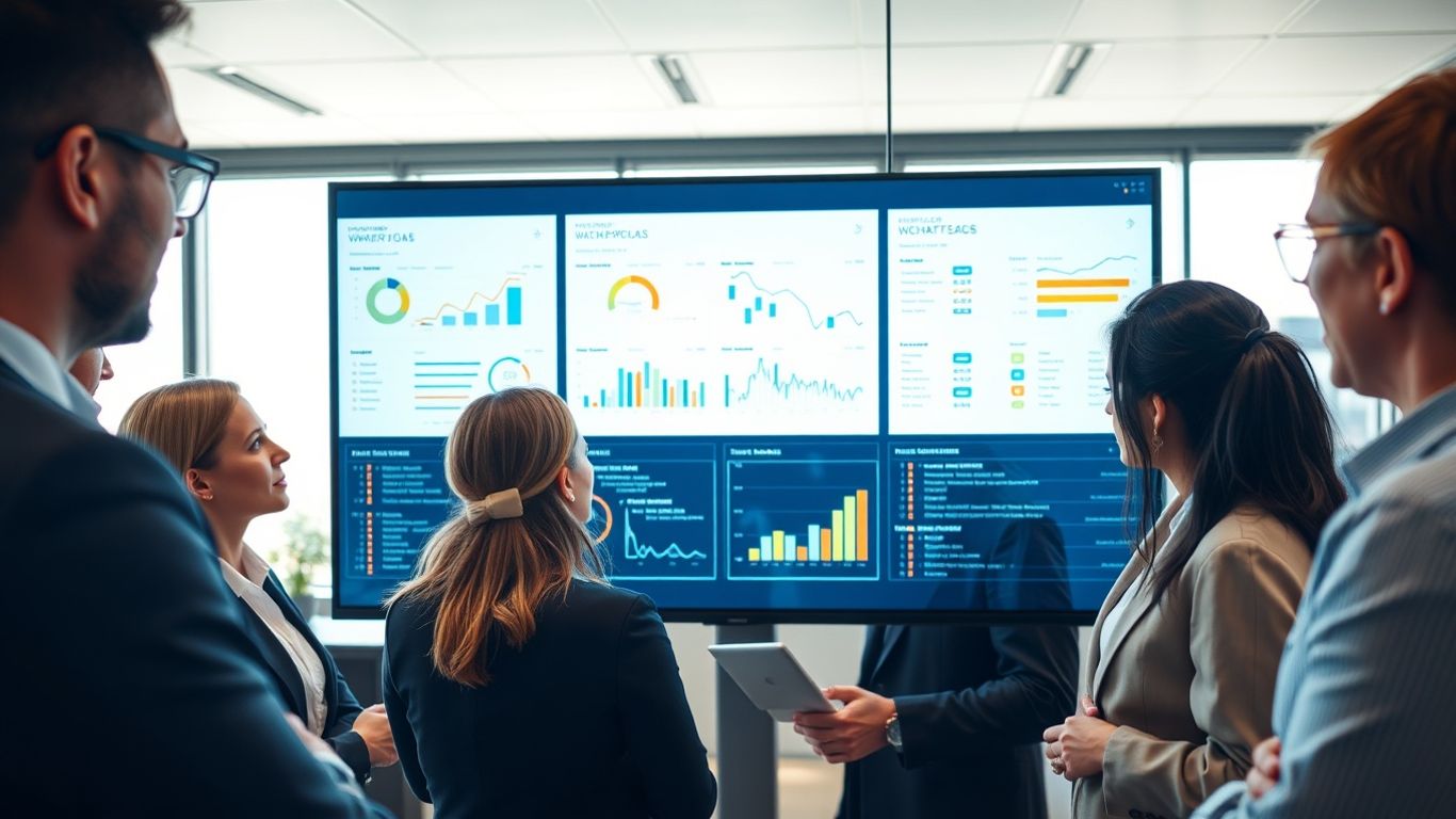 Team collaborating on new digital financial workflow
