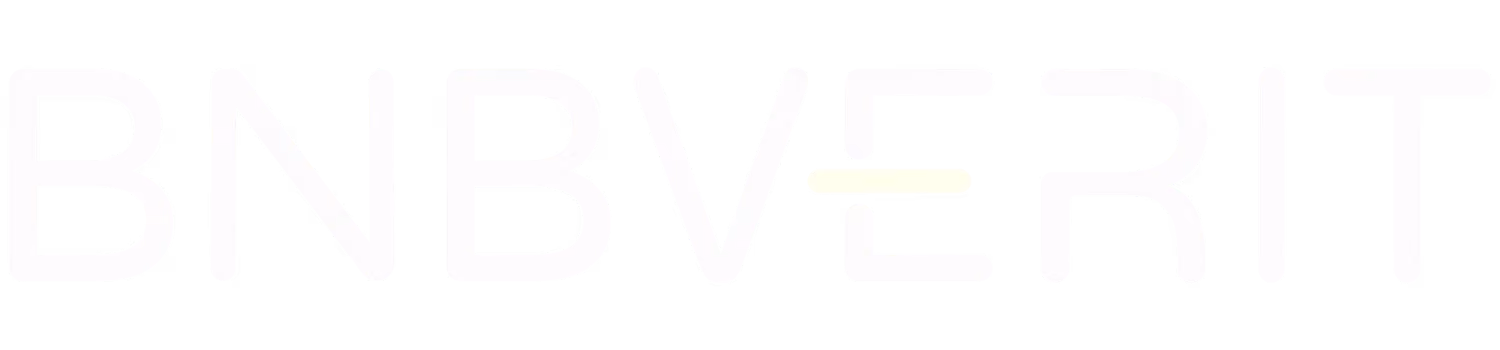 White text logo reading 'BNBVERIT' on a transparent background.