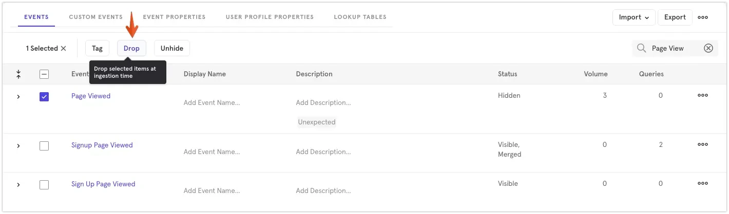 Manage and Remove Events in Mixpanel’s Lexicon