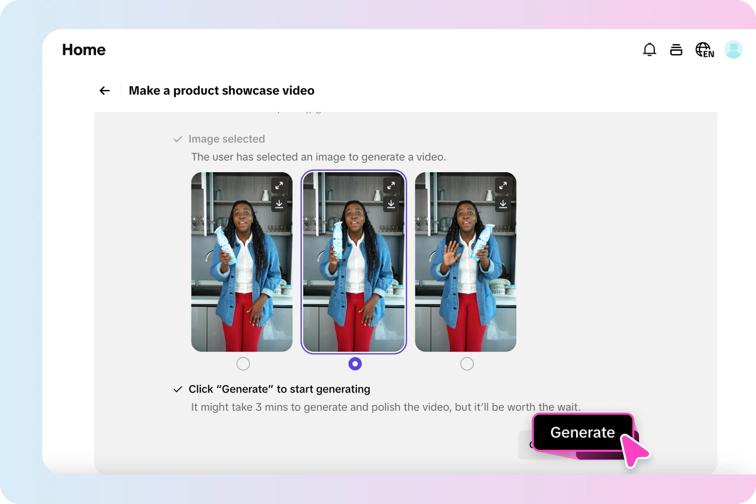 Turn simple inputs into on-brand, scroll-stopping product visuals with Pippit AI