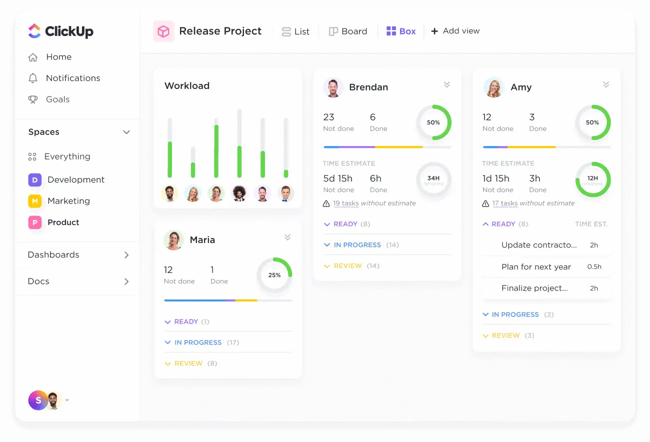 ClickUp’s all-in-one platform for task management and collaboration