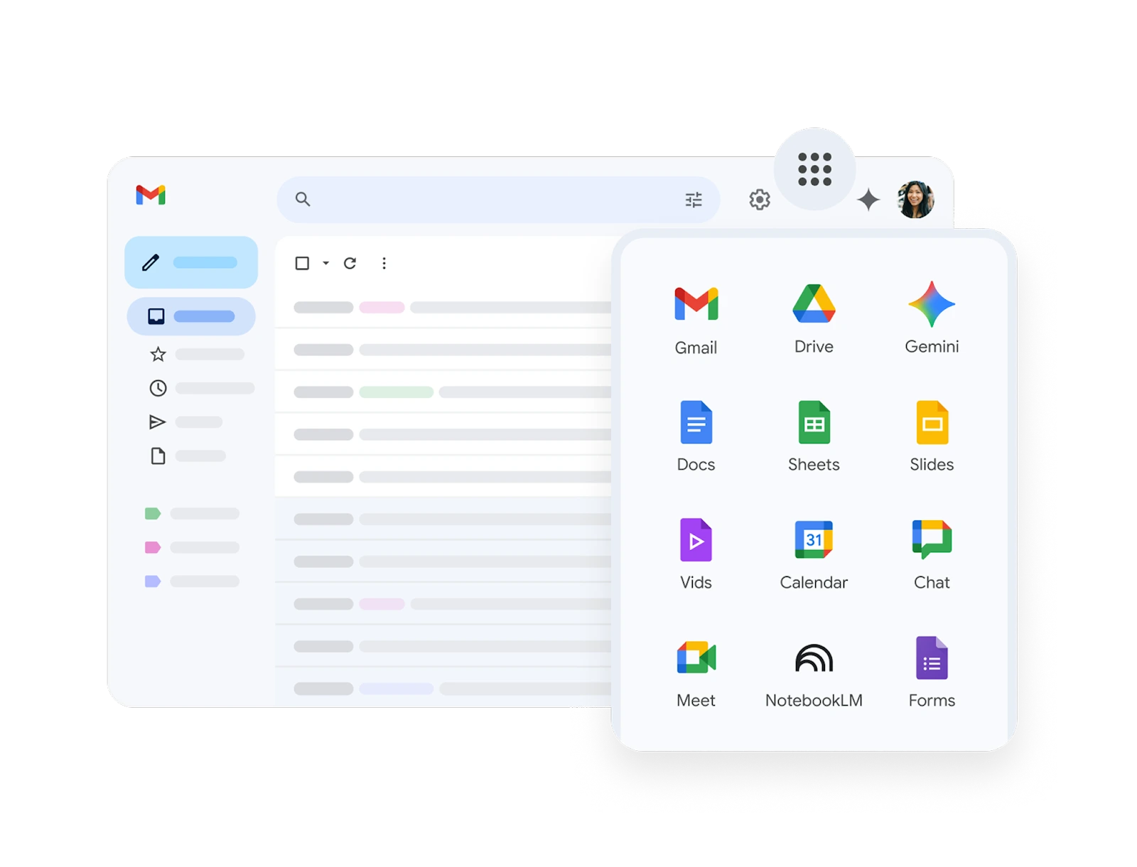Google’s interconnected apps ecosystem, including Gemini, Gmail, Drive, and Sheets