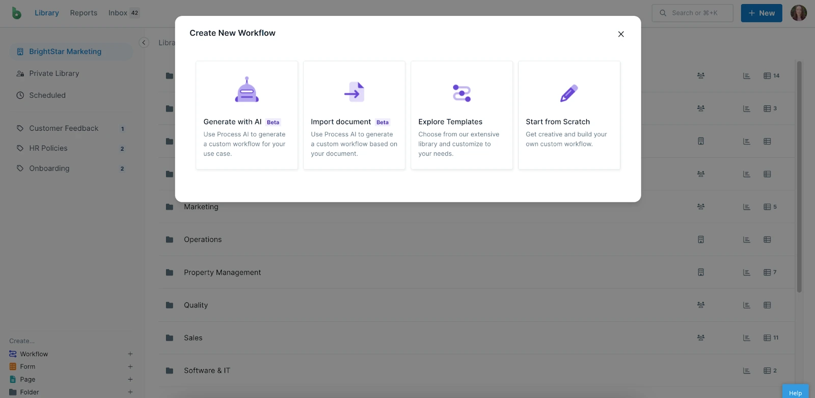 Build repeatable SOP workflows in Process Street