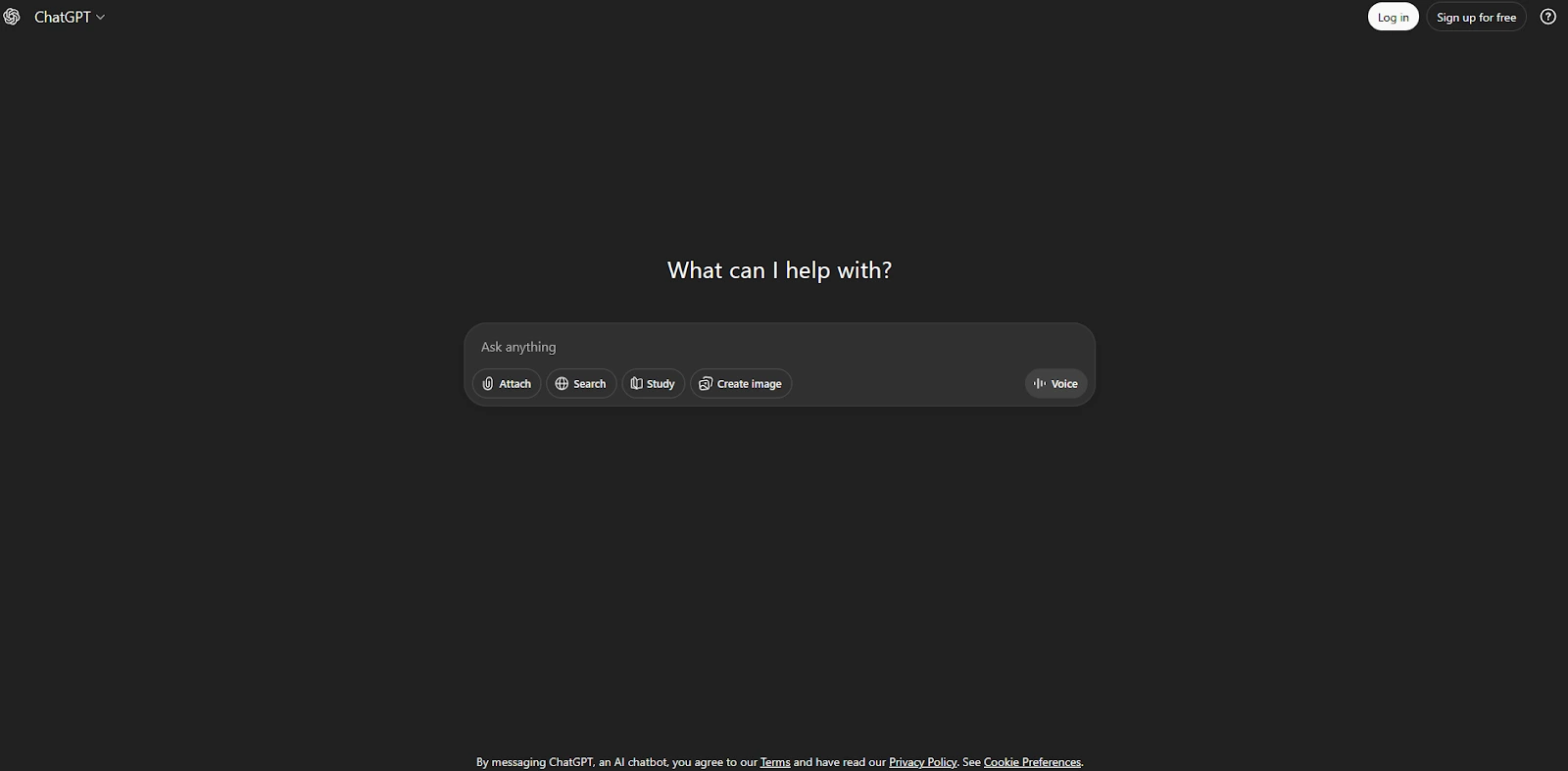 ChatGPT’s interface for AI-powered automation