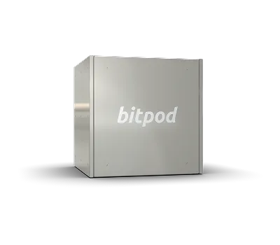 Bitpod device in Aluminum Silver color