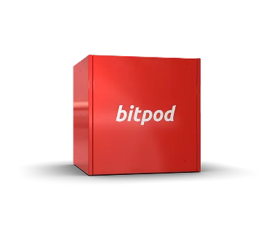 Bitpod device in Hot Red color