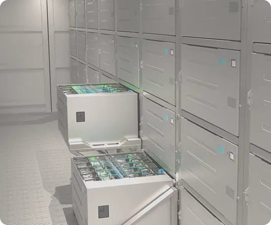 Inside of the container