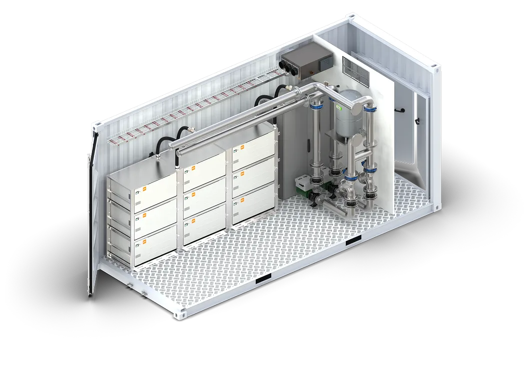 Immersion mining container