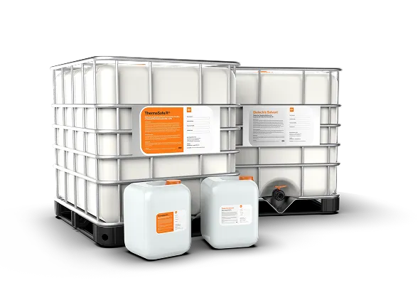 Dielectric fluid containers