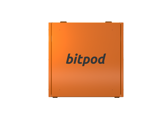 An immersion tank designed for mining Bitcoin nad heat reuse