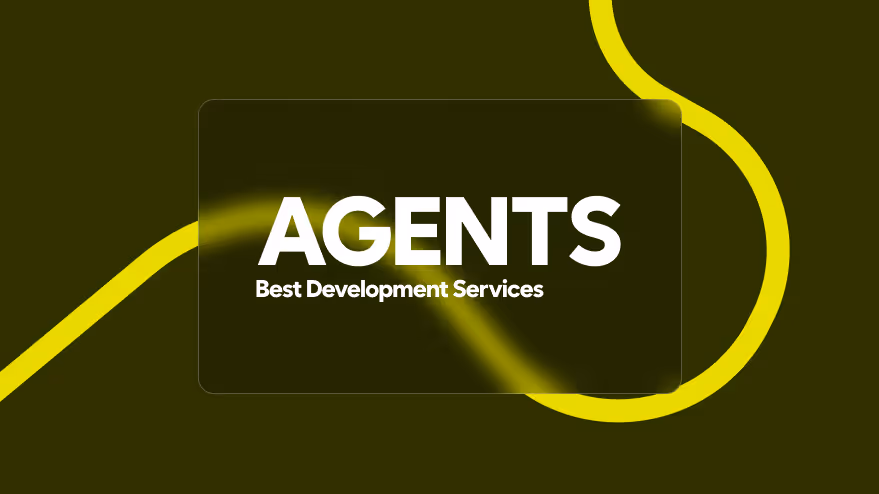 A visual with the text "Best AI Agents Development Services".