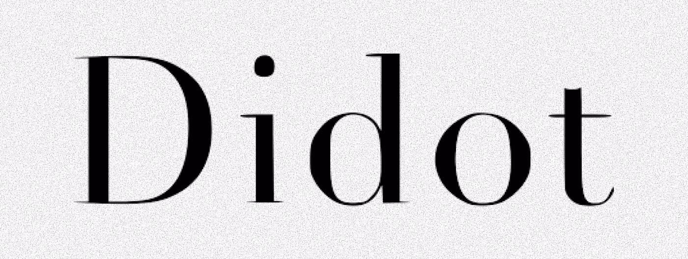An image with the text: Didot.