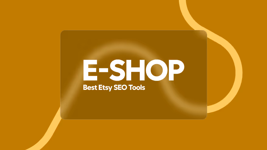 An illustration with the text: best Etsy seo tools 2026.