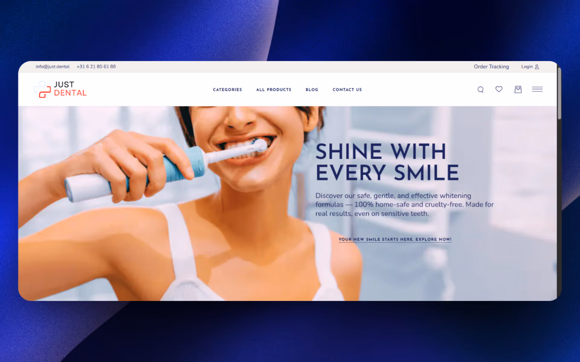 Just Dental E-commerce