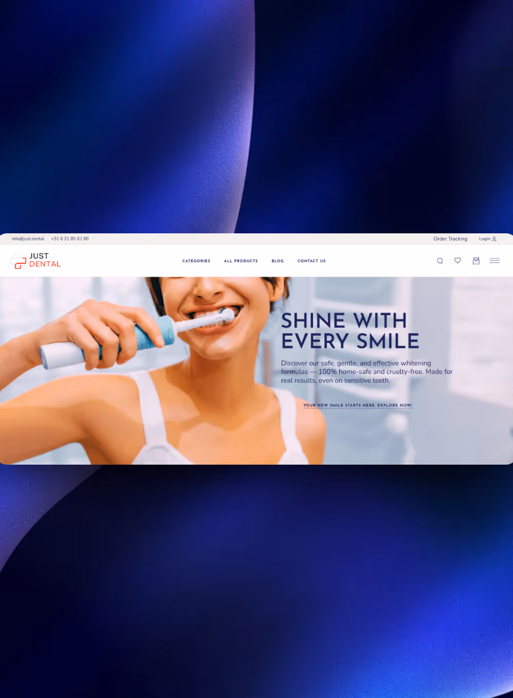 Just Dental e-commerce