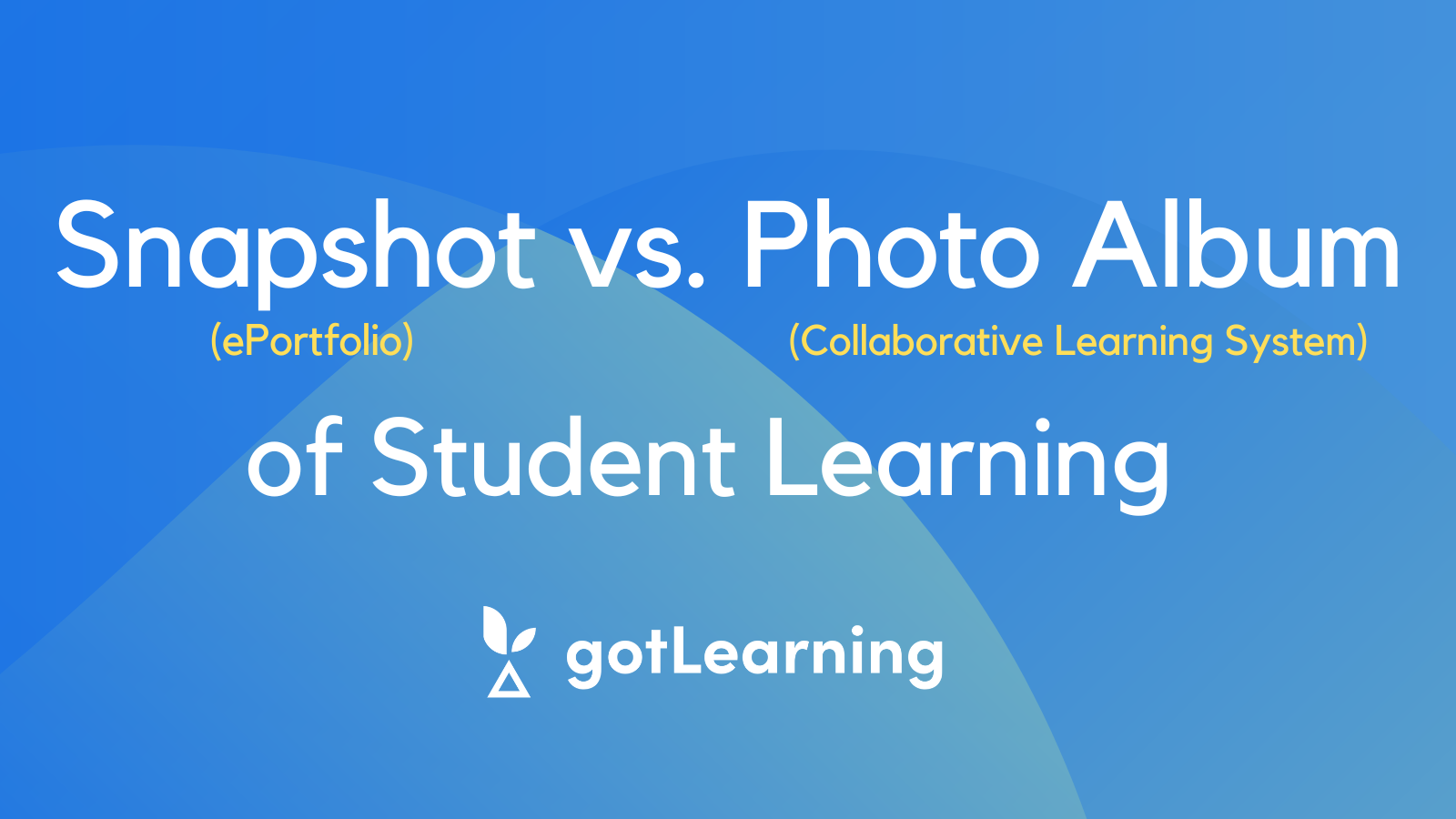 Snapshot vs. photo album