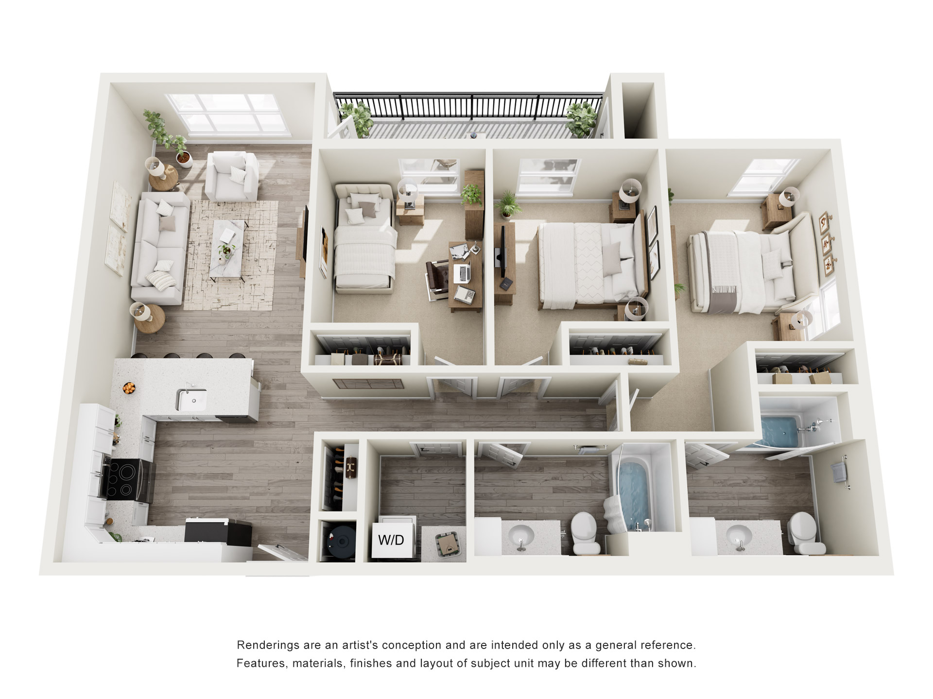 C1-60% floor plan layout