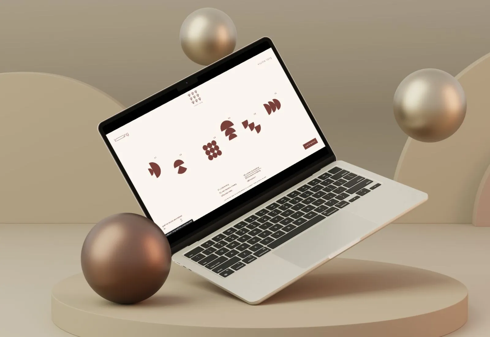 Screenshot of Studio lang's homepage mockup designed by Joseph Potential