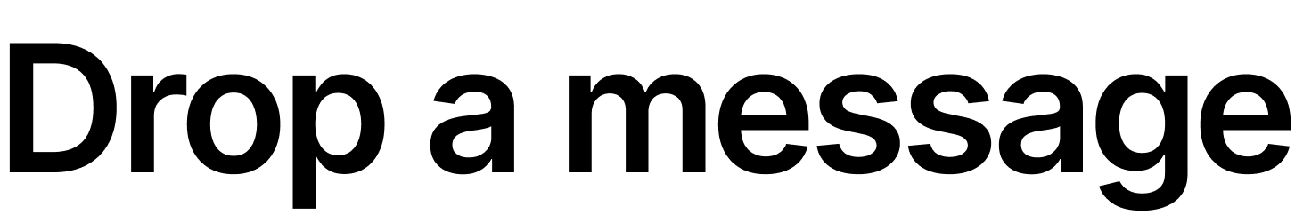 Drop a message page loading screen