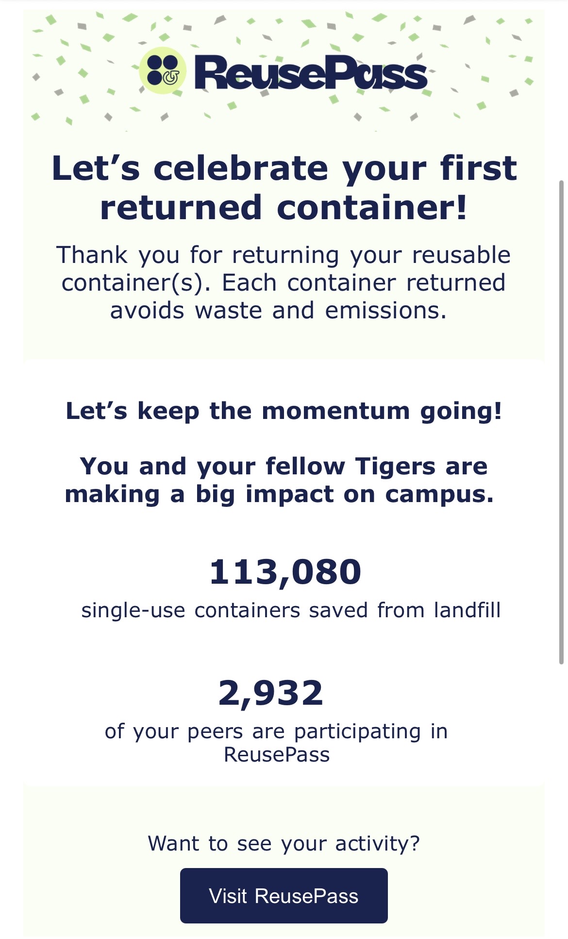 ReusePass email example