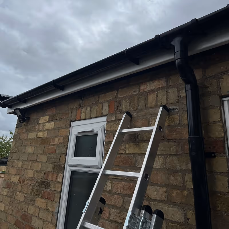 Fascias and soffits being worked on