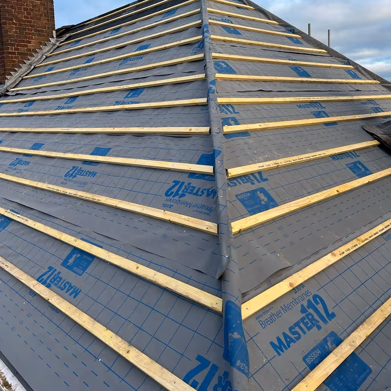 Roof being installed in Saffron Walden