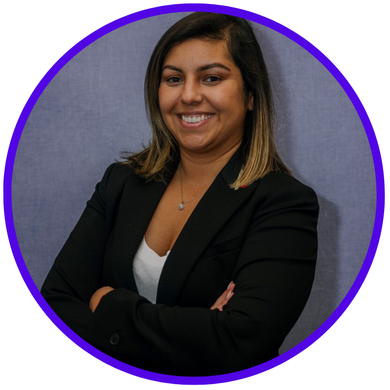 Professional headshot of Maria, co-founder of Cyber Marketing Society