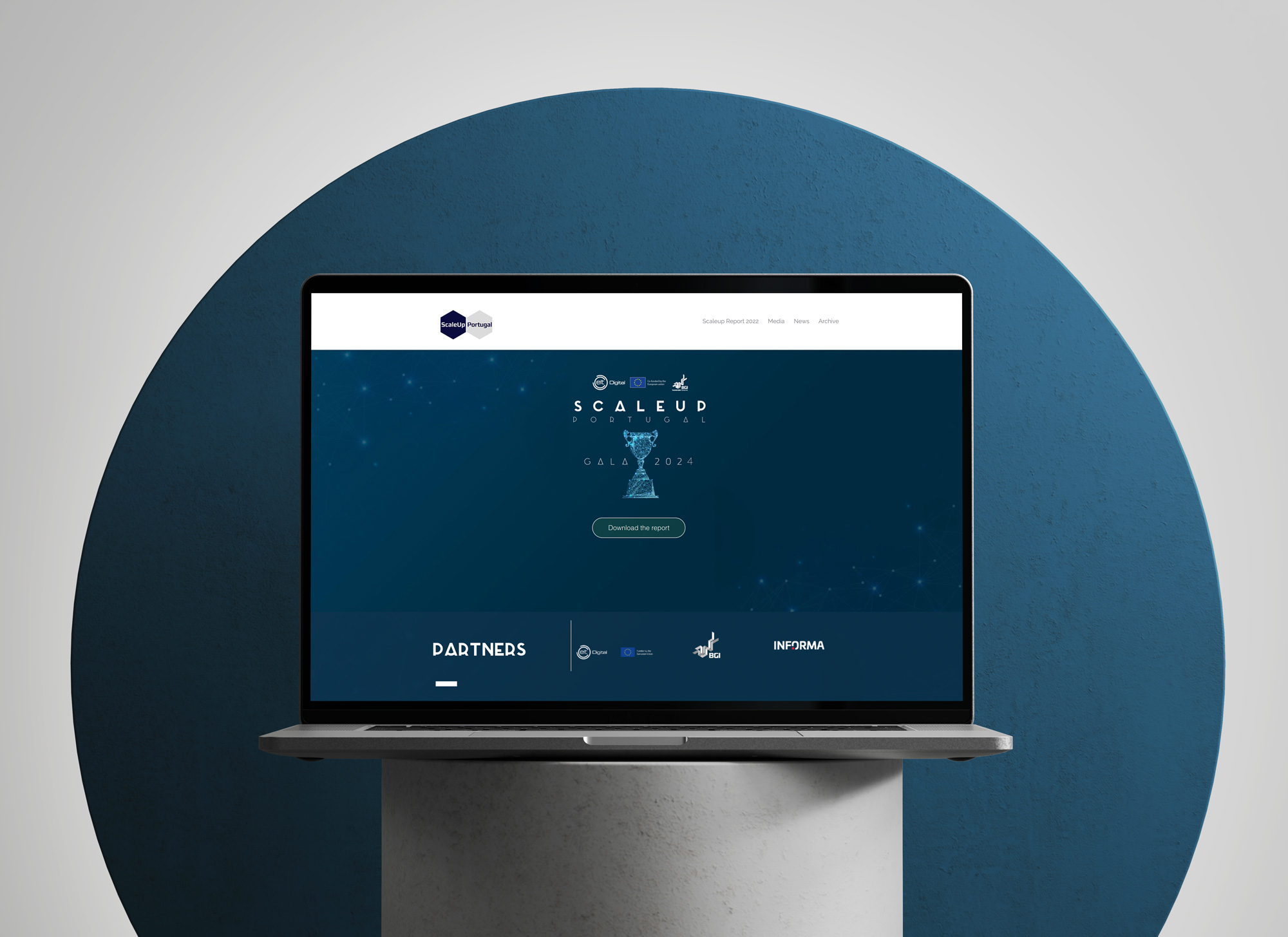 Scaleup Portugal — wix website design portfolio project