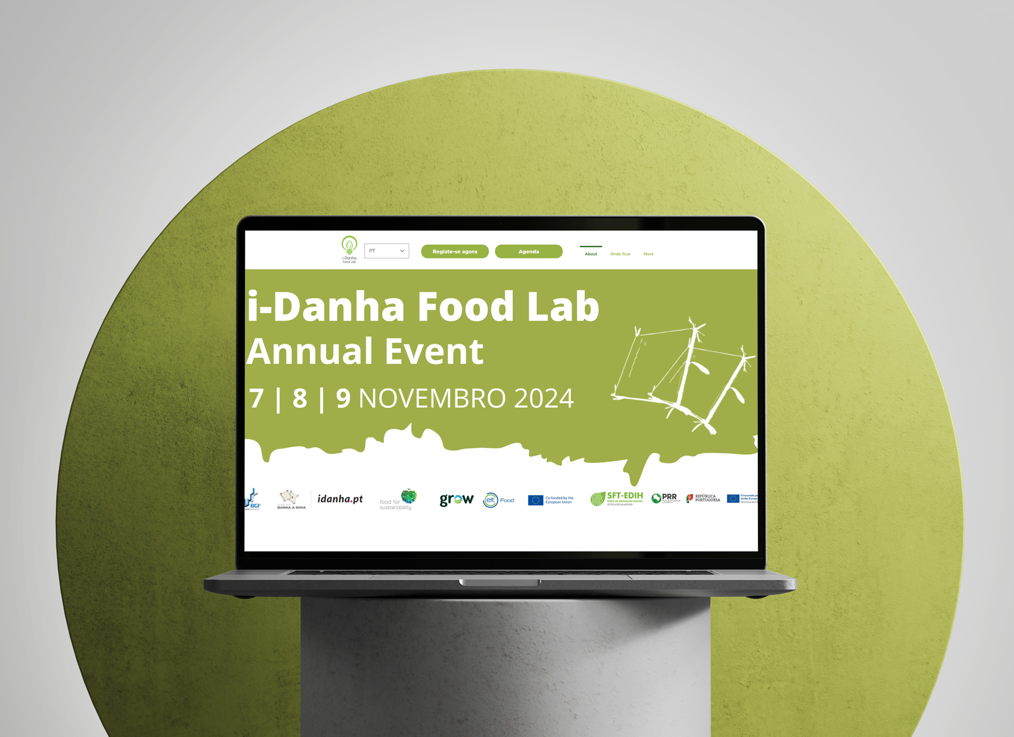 i-Danha Food Lab — event website design portfolio project