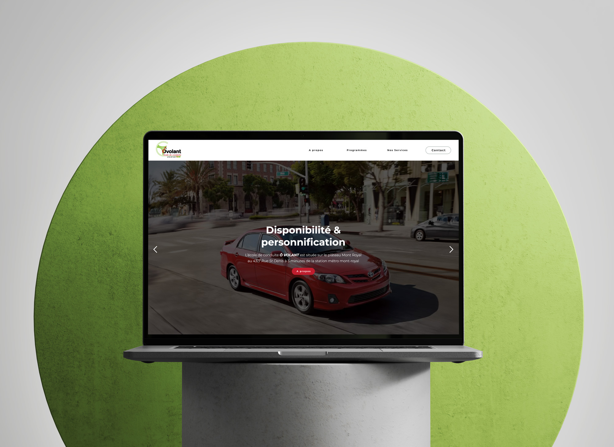 ô volant — driving school website portfolio project