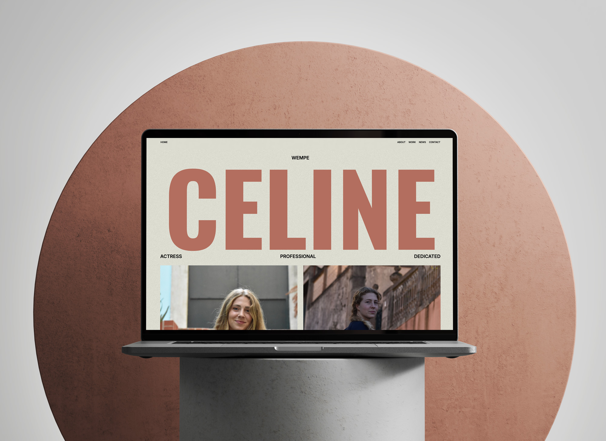 Celine Wempe — actor portfolio website portfolio project