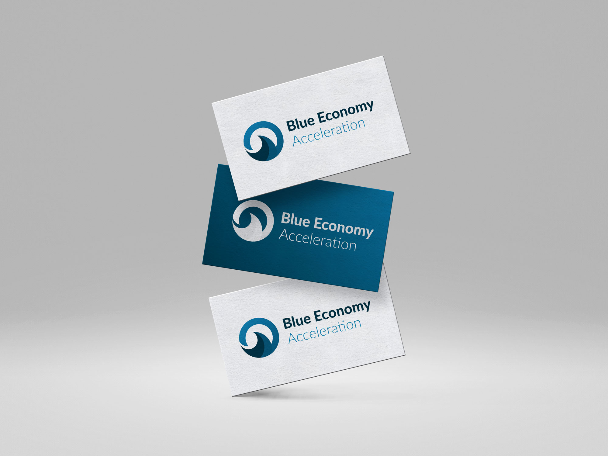 Blue Economy Acceleration — logo and brand identity portfolio project