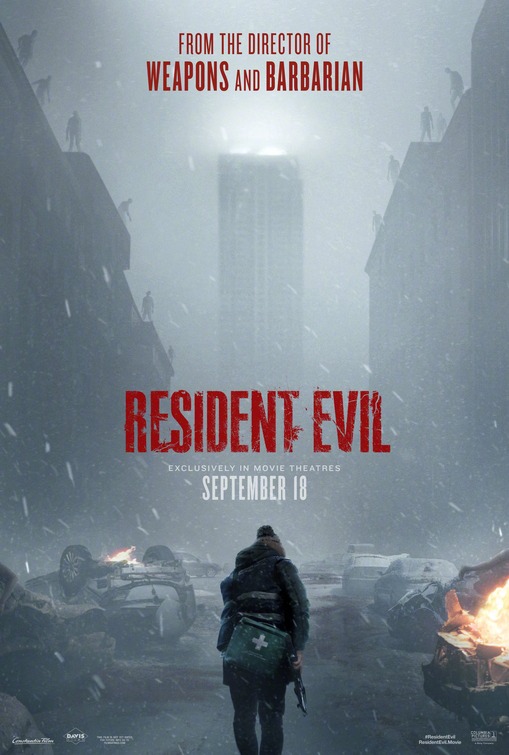 Promotional poster for Zach Cregger's 2026 Resident Evil film
