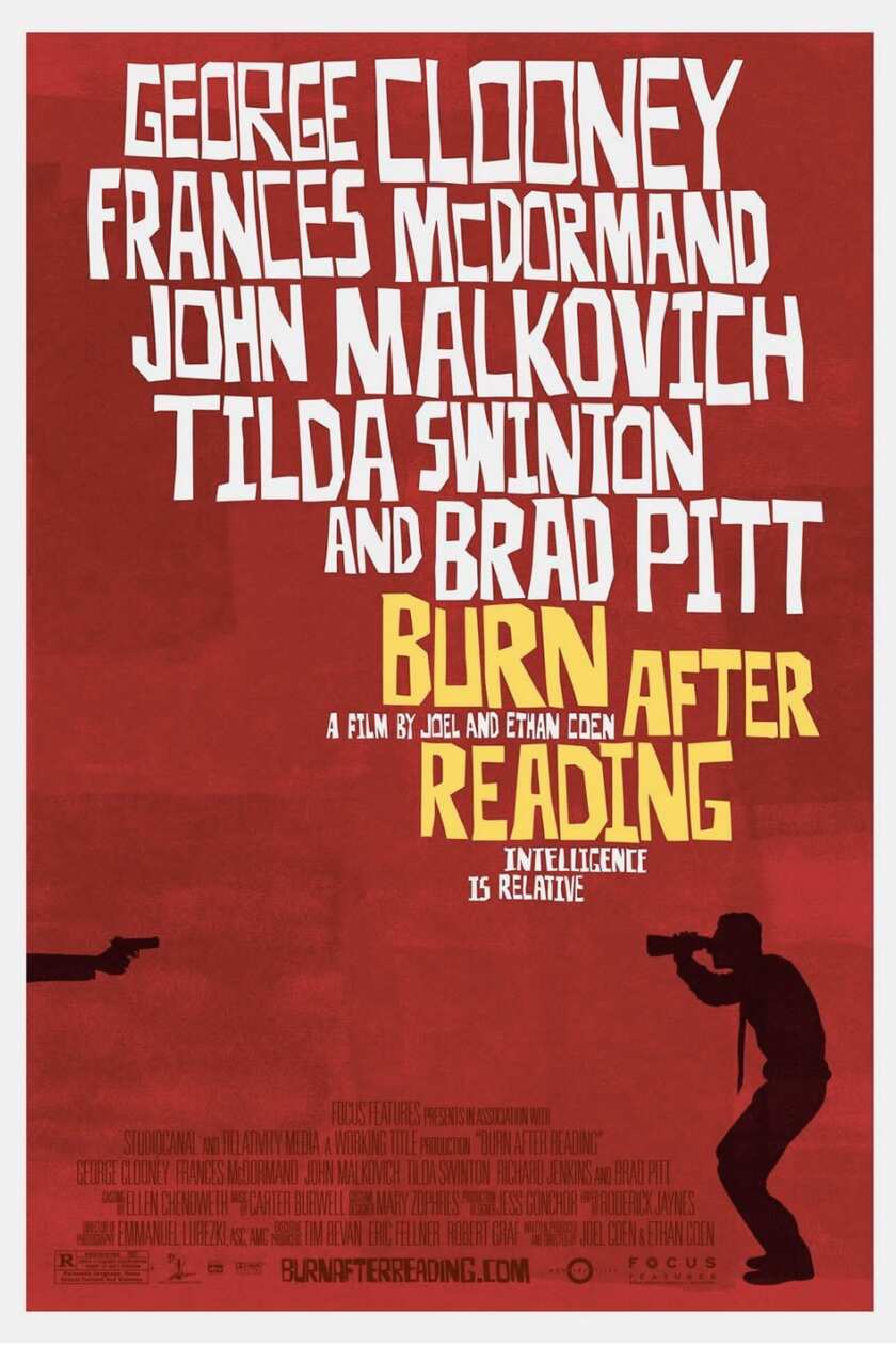 Promotional image for Burn After Reading
