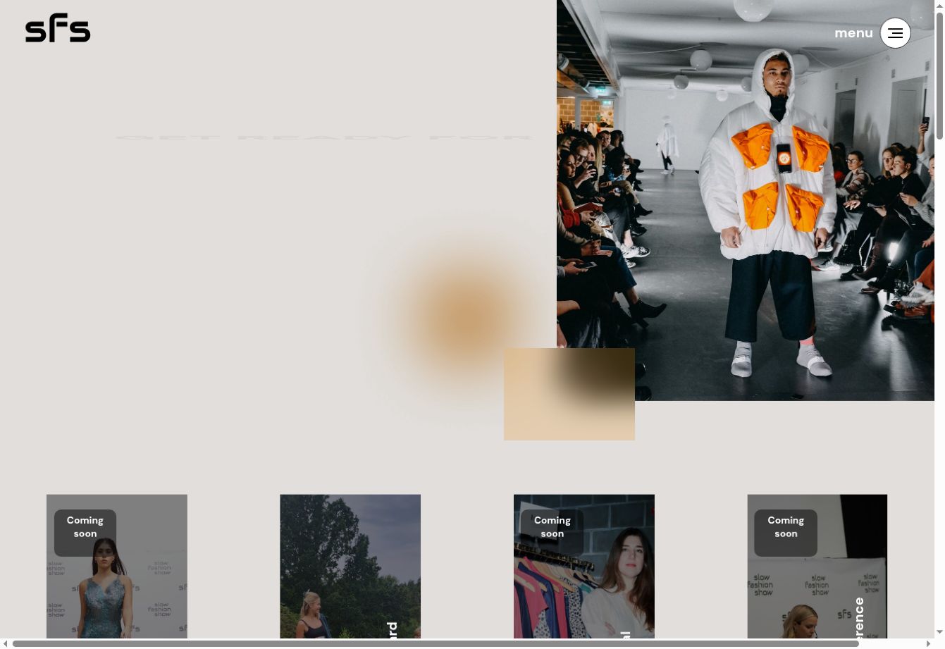 Slow Fashion Show website homepage screenshot