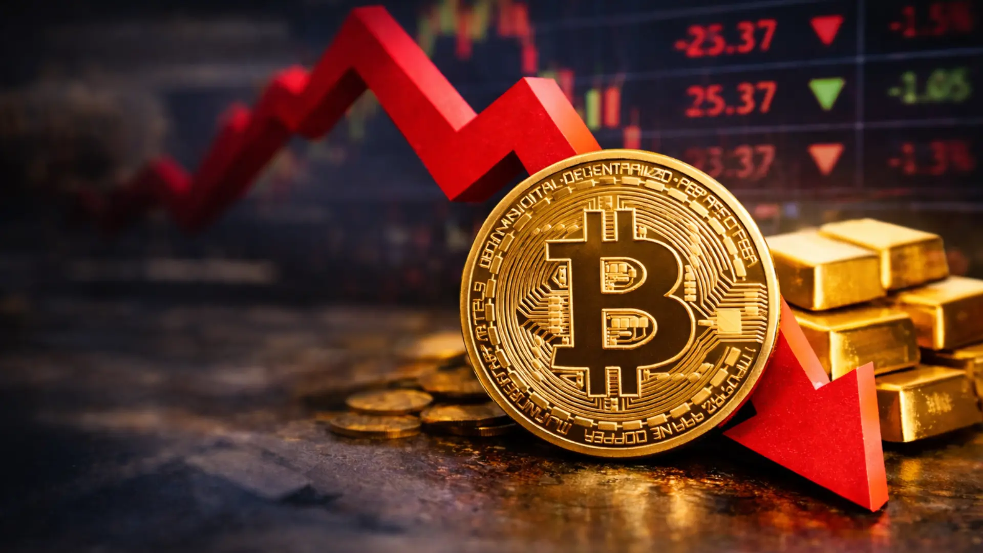 Bitcoin Falls Risk Appetite Weakens Markets