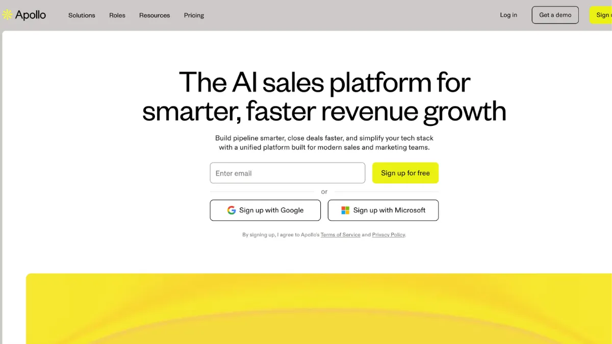 Screenshot of Tool Homepage
