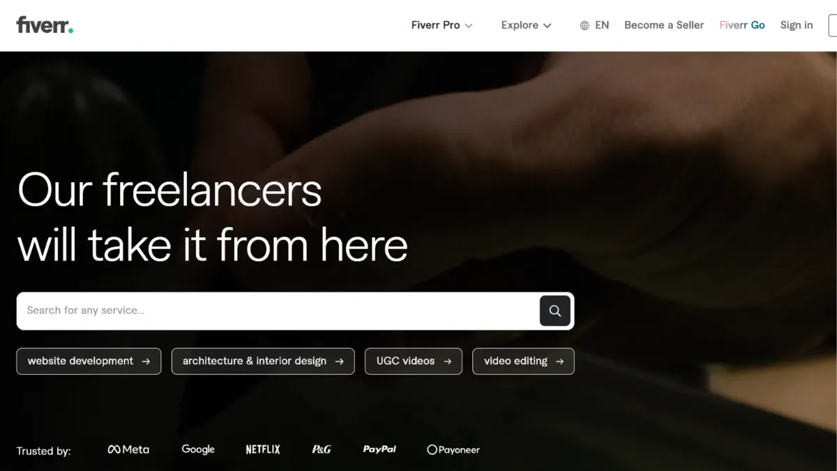 Screenshot of Tool Homepage