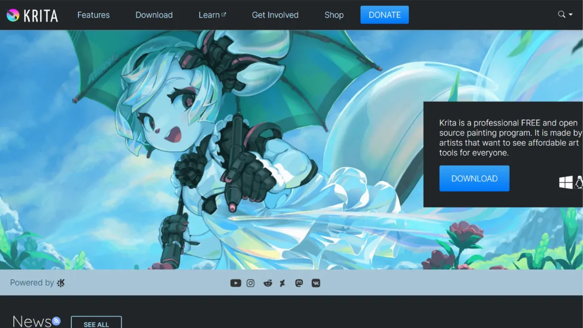 Screenshot of Tool Homepage