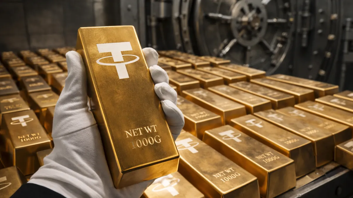 Tether Accumulates 140 Tonnes of Physical Gold in Swiss High-Security Vault